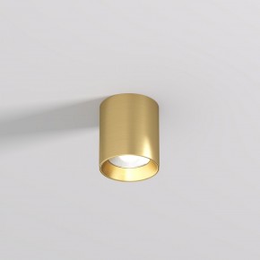 DK2610-SB Накладной светильник SHINE TUBE со светодиодом, D70*H80, IP20, 3000К, 10W, RA?90, сатинированная латунь, алюминий в Перми - perm.ok-mebel.com | фото