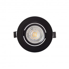 DK3020-BK Встраиваемый светильник, IP 20, 10 Вт, GU5.3, LED, черный, пластик в Перми - perm.ok-mebel.com | фото