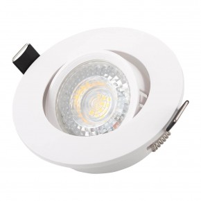 DK3020-WH Встраиваемый светильник, IP 20, 10 Вт, GU5.3, LED, белый, пластик в Перми - perm.ok-mebel.com | фото 2