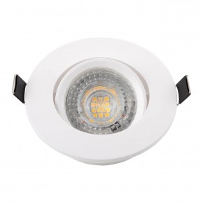 DK3020-WH Встраиваемый светильник, IP 20, 10 Вт, GU5.3, LED, белый, пластик в Перми - perm.ok-mebel.com | фото 4