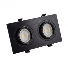 DK3022-BK Встраиваемый светильник, IP 20, 10 Вт, GU5.3, LED, черный, пластик в Перми - perm.ok-mebel.com | фото