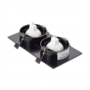 DK3022-BK Встраиваемый светильник, IP 20, 10 Вт, GU5.3, LED, черный, пластик в Перми - perm.ok-mebel.com | фото 3