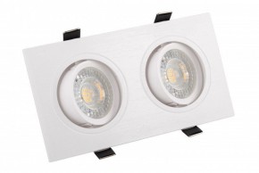 DK3022-WH Встраиваемый светильник, IP 20, 10 Вт, GU5.3, LED, белый, пластик в Перми - perm.ok-mebel.com | фото