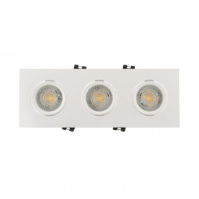 DK3023-WH Встраиваемый светильник, IP 20, 10 Вт, GU5.3, LED, белый, пластик в Перми - perm.ok-mebel.com | фото