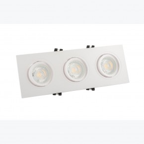 DK3023-WH Встраиваемый светильник, IP 20, 10 Вт, GU5.3, LED, белый, пластик в Перми - perm.ok-mebel.com | фото 2