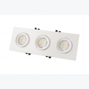 DK3023-WH Встраиваемый светильник, IP 20, 10 Вт, GU5.3, LED, белый, пластик в Перми - perm.ok-mebel.com | фото 3