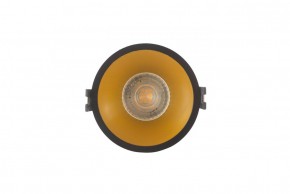 DK3026-BG Встраиваемый светильник, IP 20, 10 Вт, GU5.3, LED, черный/золотой, пластик в Перми - perm.ok-mebel.com | фото