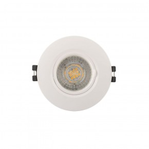 DK3028-WH Встраиваемый светильник, IP 20, 10 Вт, GU5.3, LED, белый, пластик в Перми - perm.ok-mebel.com | фото 1