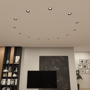 DK3055-BK Встраиваемый светильник, IP 20, 10 Вт, GU5.3, LED, черный, пластик в Перми - perm.ok-mebel.com | фото 3