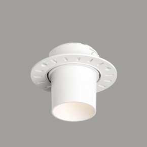 DK3057-WH Встраиваемый светильник под шпатлевку, IP20, до 15 Вт, LED, GU5,3, белый, пластик в Перми - perm.ok-mebel.com | фото