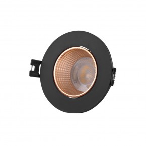 DK3061-BBR Встраиваемый светильник, IP 20, 10 Вт, GU5.3, LED, черный/бронзовый, пластик в Перми - perm.ok-mebel.com | фото