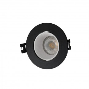 DK3061-BK+WH Встраиваемый светильник, IP 20, 10 Вт, GU5.3, LED, черный/белый, пластик в Перми - perm.ok-mebel.com | фото