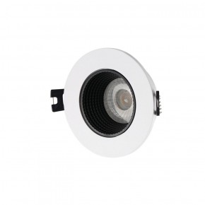 DK3061-WH+BK Встраиваемый светильник, IP 20, 10 Вт, GU5.3, LED, белый/черный, пластик в Перми - perm.ok-mebel.com | фото