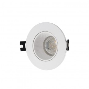 DK3061-WH Встраиваемый светильник, IP 20, 10 Вт, GU5.3, LED, белый/белый, пластик в Перми - perm.ok-mebel.com | фото