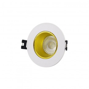 DK3061-WH+YE Встраиваемый светильник, IP 20, 10 Вт, GU5.3, LED, белый/желтый, пластик в Перми - perm.ok-mebel.com | фото