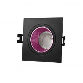 DK3071-BK+PI Встраиваемый светильник, IP 20, 10 Вт, GU5.3, LED, черный/розовый, пластик в Перми - perm.ok-mebel.com | фото