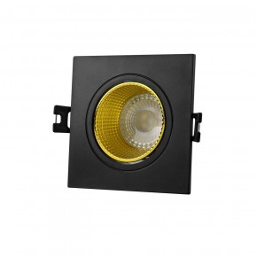 DK3071-BK+YE Встраиваемый светильник, IP 20, 10 Вт, GU5.3, LED, черный/желтый, пластик в Перми - perm.ok-mebel.com | фото