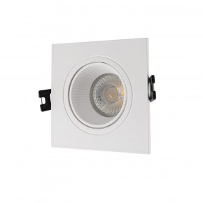 DK3071-WH Встраиваемый светильник, IP 20, 10 Вт, GU5.3, LED, белый/белый, пластик в Перми - perm.ok-mebel.com | фото