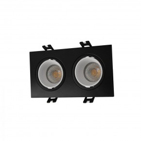 DK3072-BK+WH Встраиваемый светильник, IP 20, 10 Вт, GU5.3, LED, черный/белый, пластик в Перми - perm.ok-mebel.com | фото