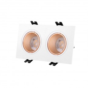 DK3072-WBR Встраиваемый светильник, IP 20, 10 Вт, GU5.3, LED, белый/бронзовый, пластик в Перми - perm.ok-mebel.com | фото