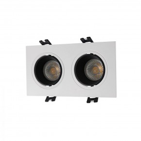 DK3072-WH+BK Встраиваемый светильник, IP 20, 10 Вт, GU5.3, LED, белый/черный, пластик в Перми - perm.ok-mebel.com | фото
