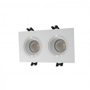 DK3072-WH Встраиваемый светильник, IP 20, 10 Вт, GU5.3, LED, белый/белый, пластик в Перми - perm.ok-mebel.com | фото