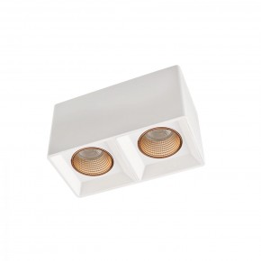 DK3085-WH+BR Светильник накладной IP 20, 10 Вт, GU5.3, LED, белый/бронзовый, пластик в Перми - perm.ok-mebel.com | фото