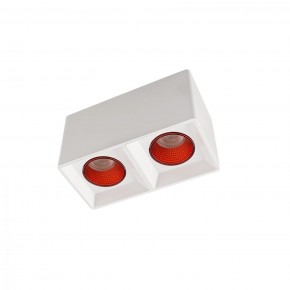 DK3085-WH+RD Светильник накладной IP 20, 10 Вт, GU5.3, LED, белый/красный, пластик в Перми - perm.ok-mebel.com | фото
