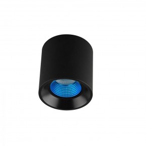 DK3090-BK+CY Светильник накладной IP 20, 10 Вт, GU5.3, LED, черный/голубой, пластик в Перми - perm.ok-mebel.com | фото