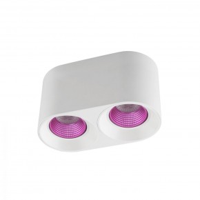 DK3096-WH+PI Светильник накладной IP 20, 10 Вт, GU5.3, LED, белый/розовый, пластик в Перми - perm.ok-mebel.com | фото