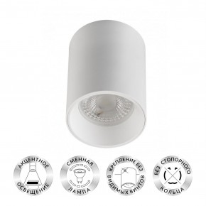 DK3110-WH Светильник накладной IP 20, 10 Вт, GU5.3, LED, белый, пластик в Перми - perm.ok-mebel.com | фото