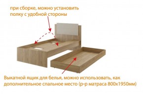 Дуглас (подростковая) М14 Кровать в Перми - perm.ok-mebel.com | фото 5