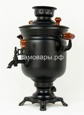 Электрический самовар "Черный Русский" матовая банка на 3 литра (Ограниченная серия) в Перми - perm.ok-mebel.com | фото