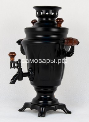 Электрический самовар "Черный Русский" матовый тюльпан в наборе на 1,5 литра. Ограниченная серия. в Перми - perm.ok-mebel.com | фото 2