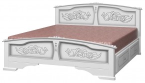 ЕЛЕНА Кровать из массива 1400 с 2-мя ящиками  в Перми - perm.ok-mebel.com | фото