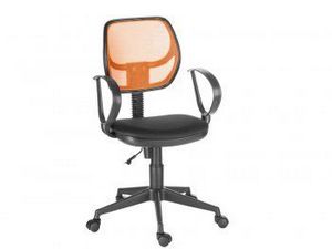 Кресло компьютерное Флеш Рондо (черный/оранжевый) в Перми - perm.ok-mebel.com | фото 1