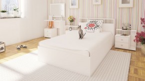 Камелия Кровать 1200, цвет белый, ШхГхВ 123,5х217х78,2 см., сп.м. 1200х2000 мм., без матраса, основание есть в Перми - perm.ok-mebel.com | фото 4