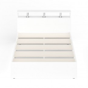 Камелия Кровать 1400, цвет белый, ШхГхВ 143,5х217х78,2 см., сп.м. 1400х2000 мм., без матраса, основание есть в Перми - perm.ok-mebel.com | фото 5