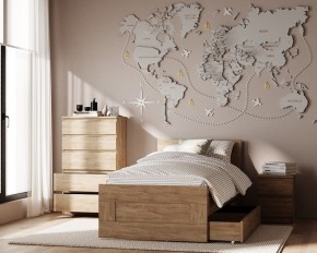 Комод КАСТОР с пятью ящиками, цвет Дуб Сонома в Перми - perm.ok-mebel.com | фото 3