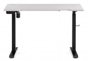 Компьютерный стол Маркос с механизмом подъема 120х75х75 белая шагрень / черный в Перми - perm.ok-mebel.com | фото 3