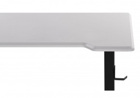 Компьютерный стол Маркос с механизмом подъема 120х75х75 белая шагрень / черный в Перми - perm.ok-mebel.com | фото 8