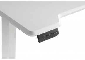 Компьютерный стол Маркос с механизмом подъема 120х75х75 белый / шагрень белая в Перми - perm.ok-mebel.com | фото 7