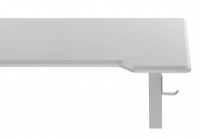 Компьютерный стол Маркос с механизмом подъема 120х75х75 белый / шагрень белая в Перми - perm.ok-mebel.com | фото 8