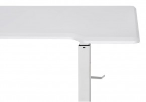 Компьютерный стол Маркос с механизмом подъема 140х80х75 белый / шагрень белая в Перми - perm.ok-mebel.com | фото 8
