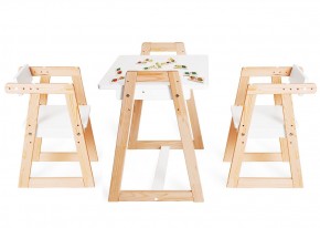 Комплект детской мебели стол и  два стула Я САМ "Лофт-Дуо" (Белый) в Перми - perm.ok-mebel.com | фото