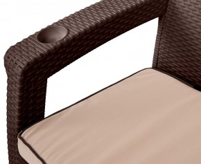 Комплект кресел Yalta Premium Double Seat (Ялта) шоколадный (+подушки под спину) в Перми - perm.ok-mebel.com | фото 2