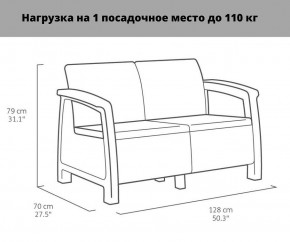 Комплект мебели Корфу Рест (Corfu Rest - without table) графит в Перми - perm.ok-mebel.com | фото 2