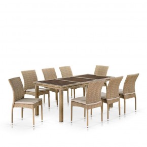 Комплект плетеной мебели T365/Y380B-W65 Light Brown (8+1) в Перми - perm.ok-mebel.com | фото 1