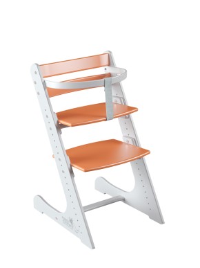 Комплект растущий стул и жесткий ограничитель Конёк Горбунёк Комфорт  (Бело-оранжевый) в Перми - perm.ok-mebel.com | фото
