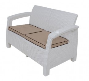 Комплект уличной мебели Yalta Premium Terrace Set (Ялта) белый (+подушки под спину) в Перми - perm.ok-mebel.com | фото 2